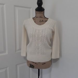 Express cable knit Cream sweater